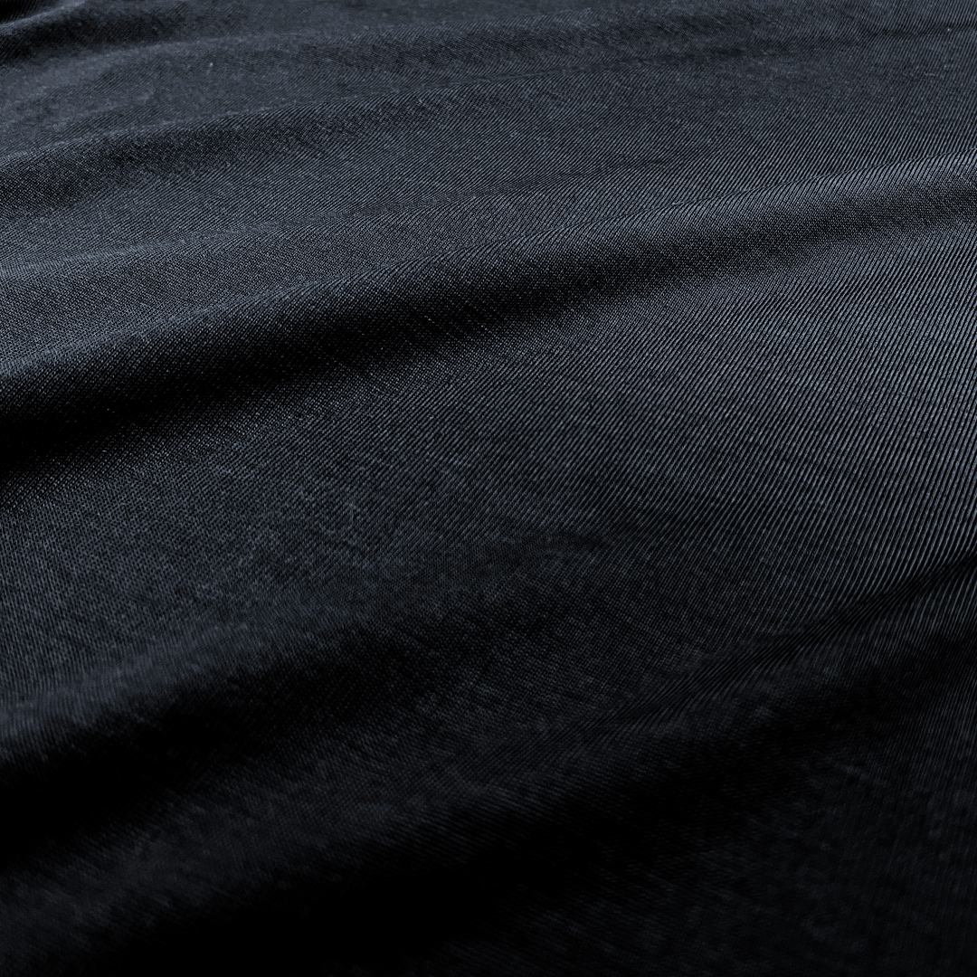 NEW DRESS T SHIRT L/S WOOL (長袖) - BLACK