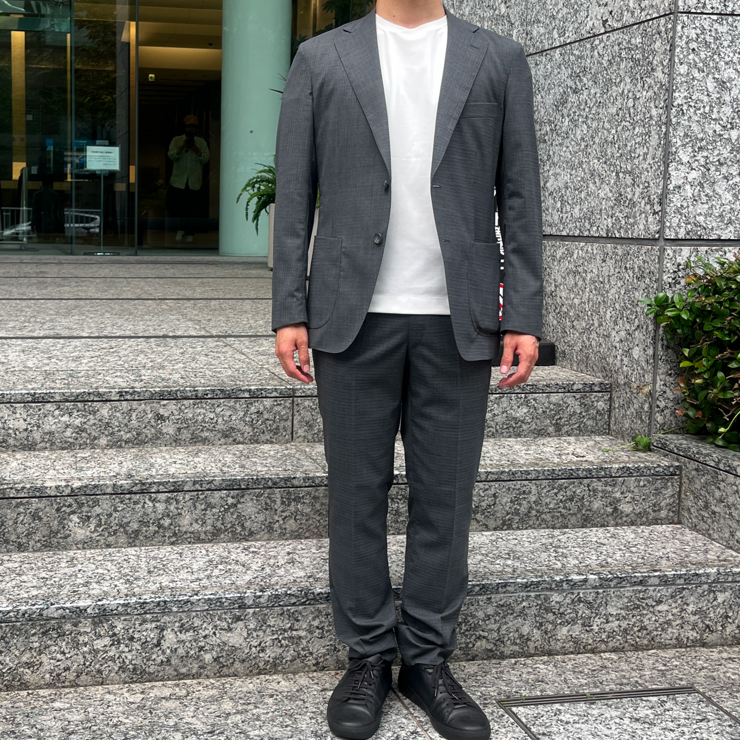 NEW BUSINESS SLACKS(SUMMER WOOL) / GRAY