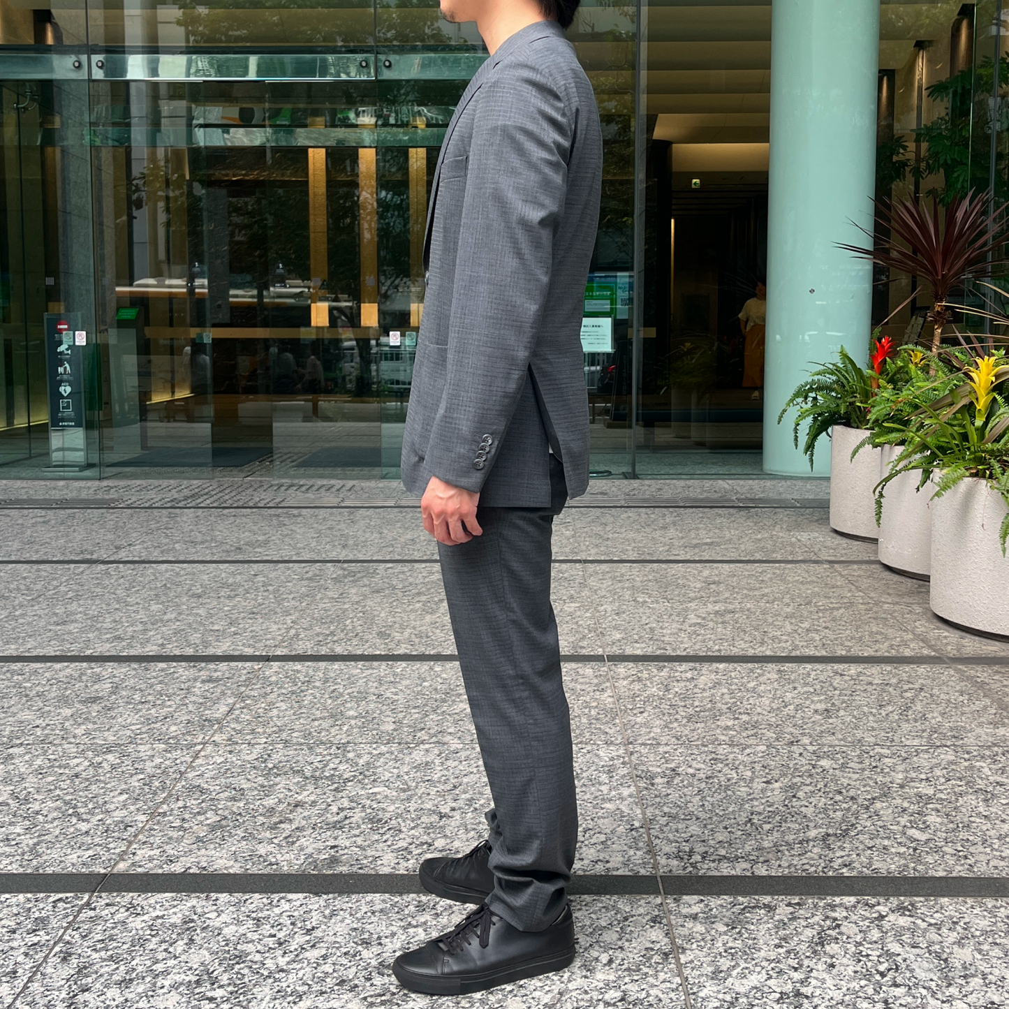 NEW BUSINESS SLACKS(SUMMER WOOL) / GRAY