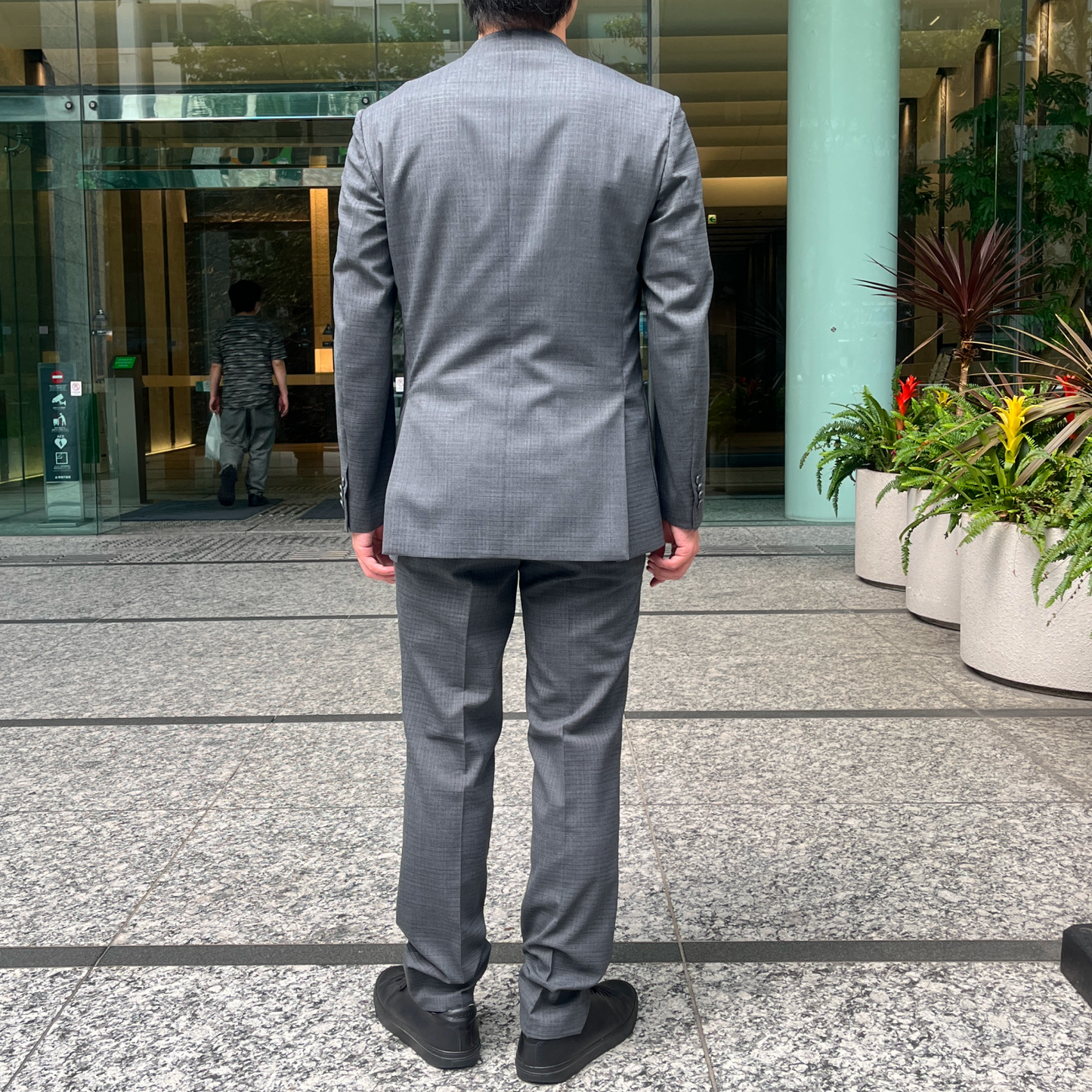 NEW BUSINESS SLACKS(SUMMER WOOL) / GRAY