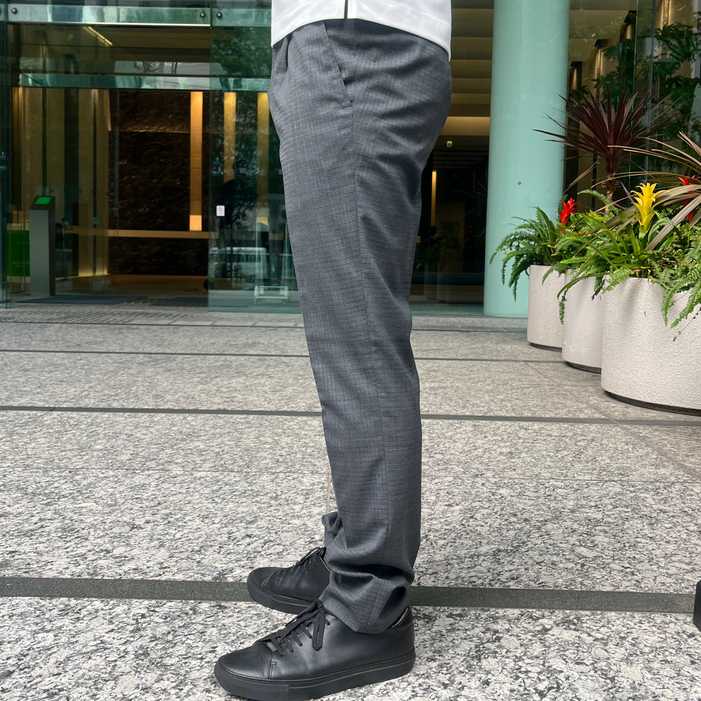 NEW BUSINESS SLACKS(SUMMER WOOL) / GRAY