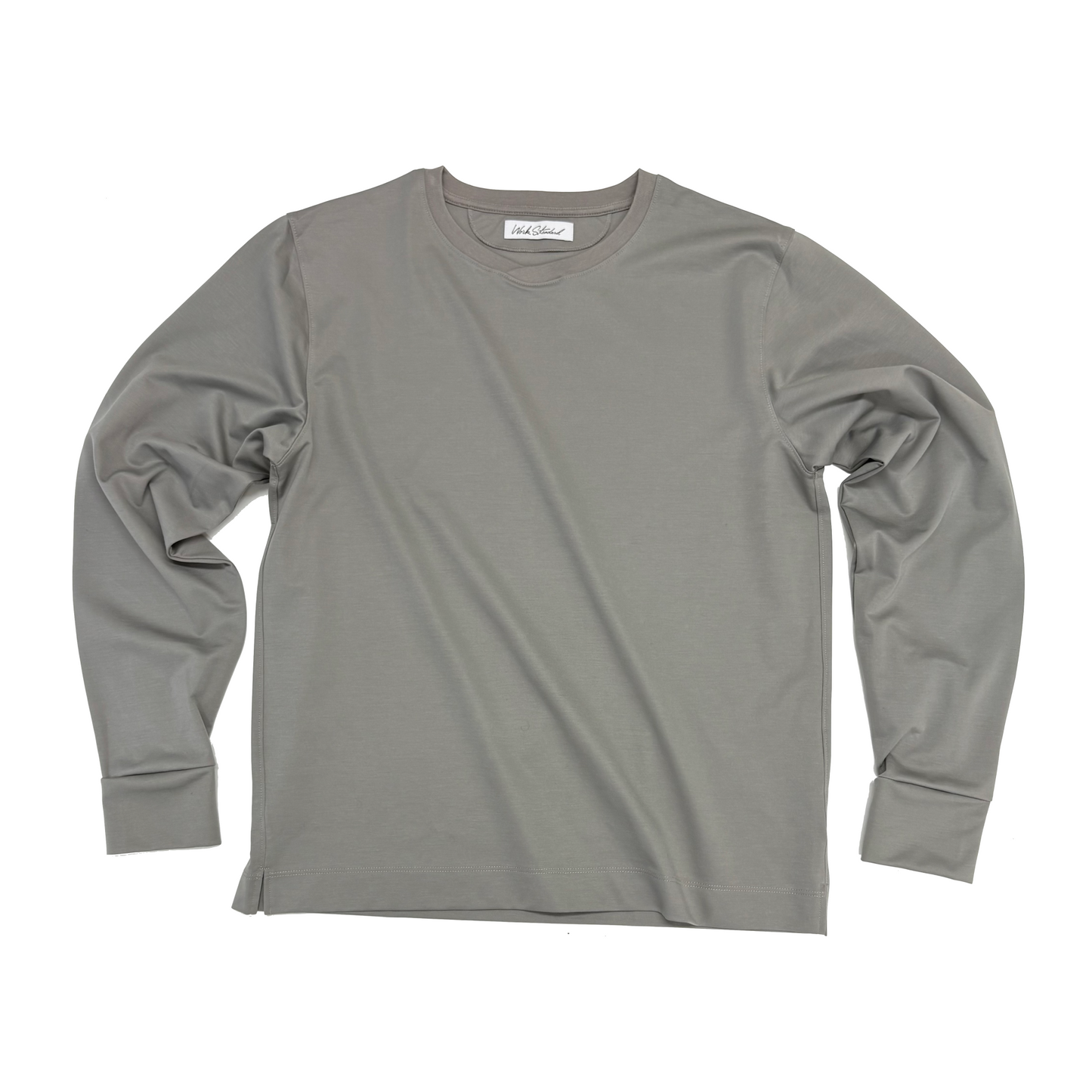 NEW DRESS T SHIRT L/S (長袖) CUFFS-AGREY