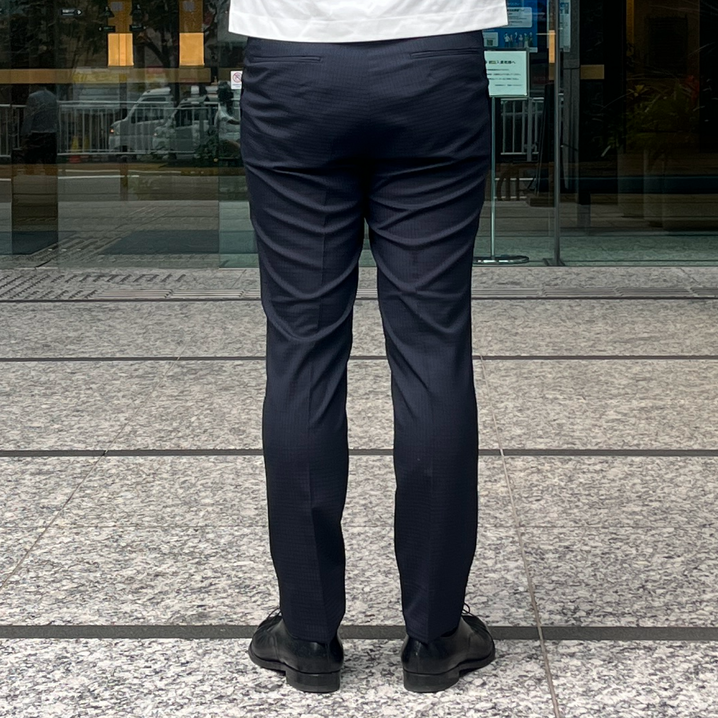 NEW BUSINESS SLACKS(SUMMER WOOL) / NAVY
