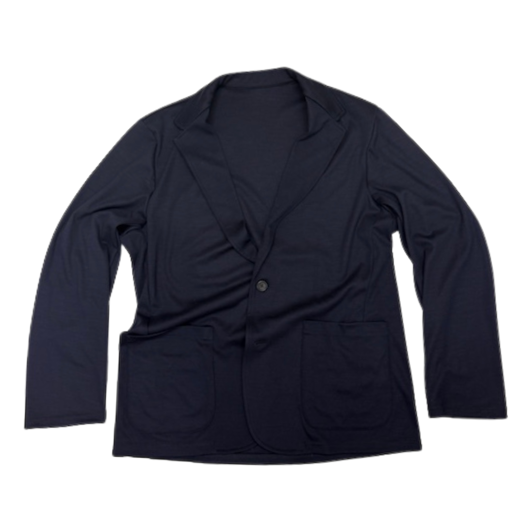 CARDI JACKET (SUPER120's WOOL) - ROYAL NAVY