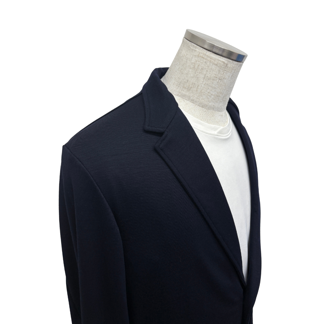 CARDI JACKET (SUPER120's WOOL) - ROYAL NAVY