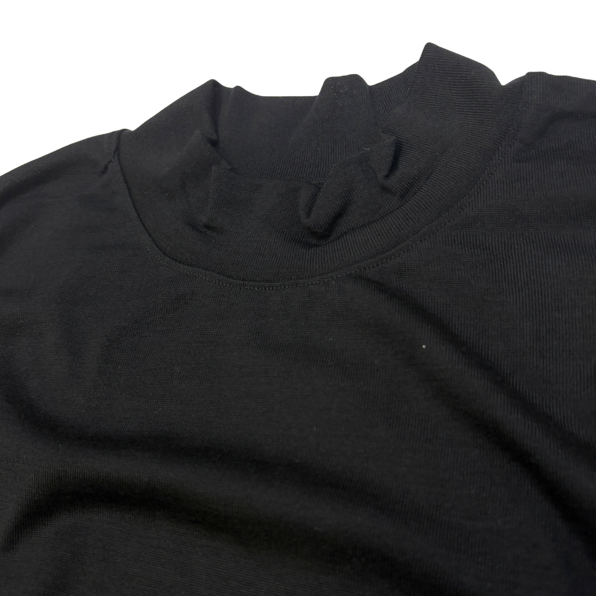 DRYWOOL MOCKNECK T S/S (半袖) BLACK