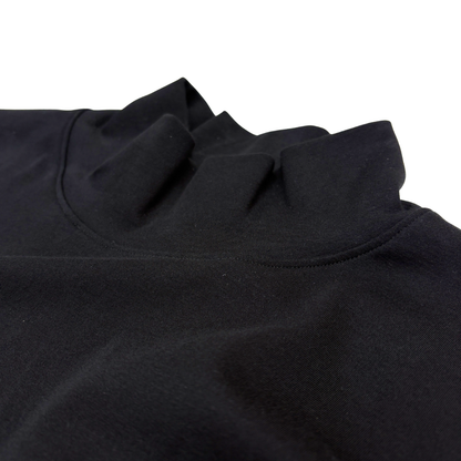 CASHMERIAN COTTON HIGHNECK T L/S (長袖) BLACK