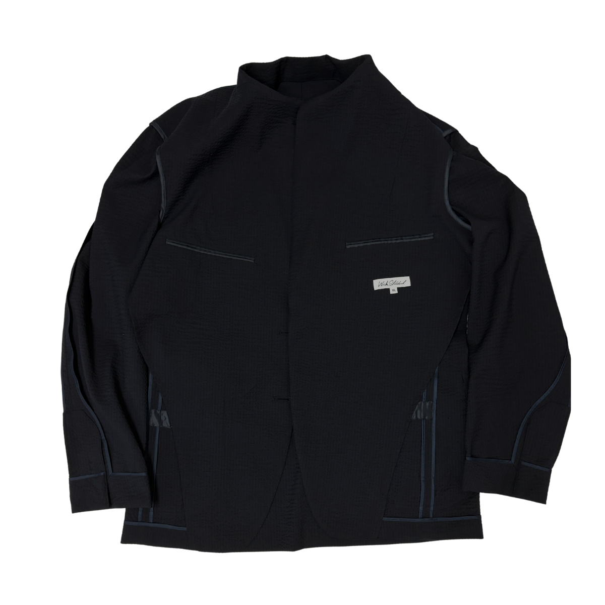NEW BUSINESS JACKET (SEERSUCKER WOOL / BLACK)