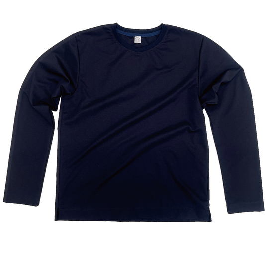 NEW DRESS T SHIRT L/S DNAVY