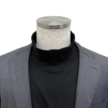 CASHMERIAN COTTON HIGHNECK T L/S (長袖) BLACK