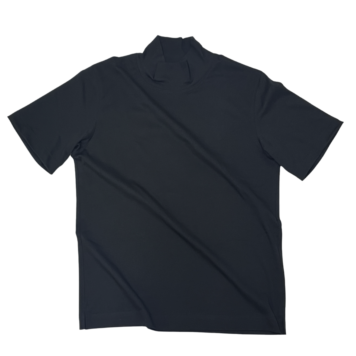 CASHMERIAN COTTON HIGHNECK T S/S (半袖) BLACK