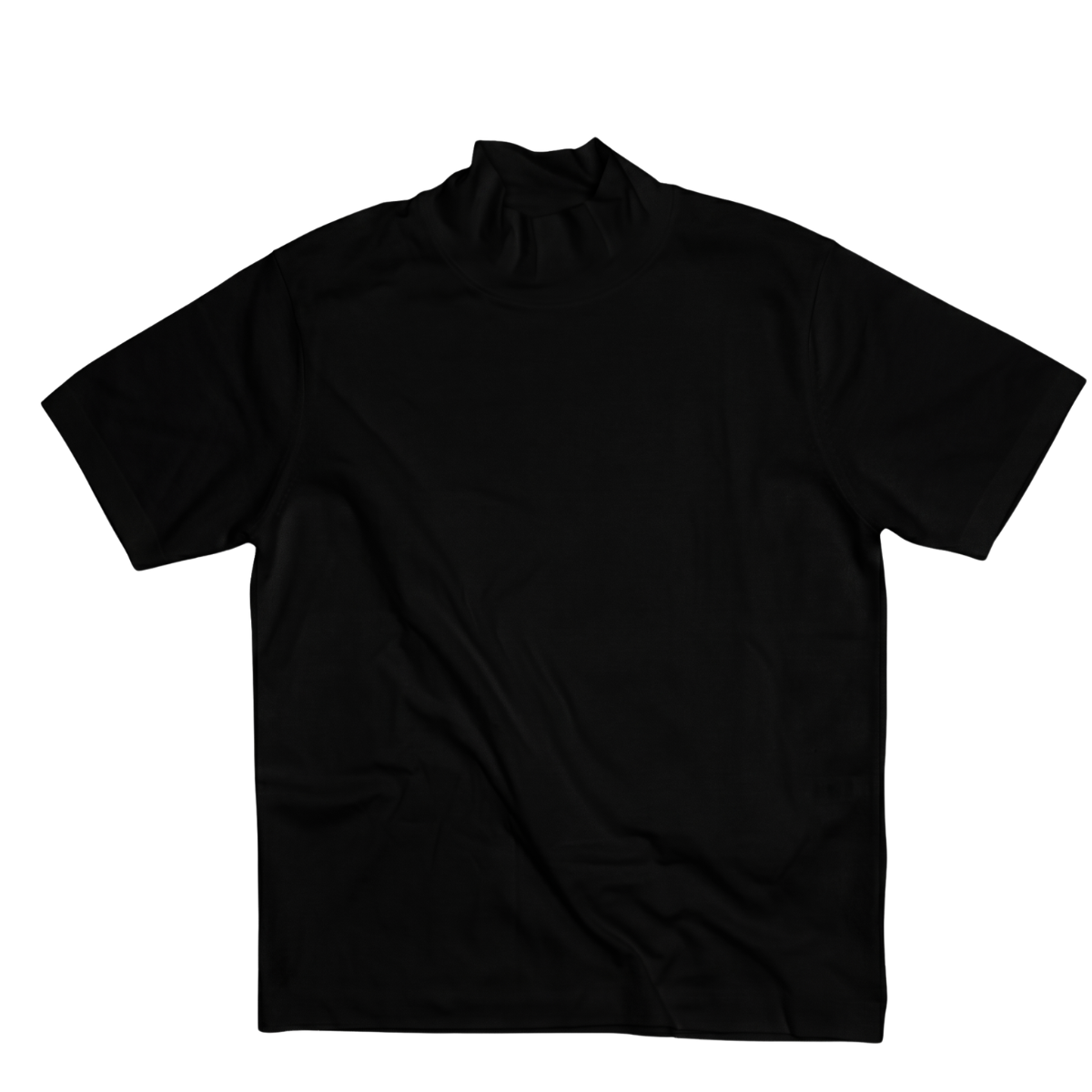 CASHMERIAN COTTON HIGHNECK T S/S (半袖) BLACK