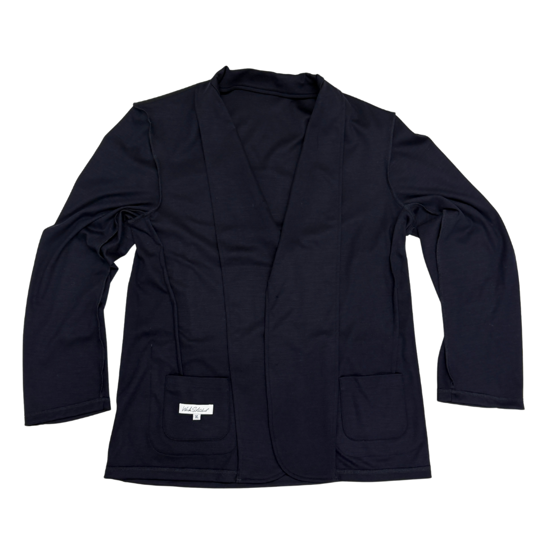 CARDI JACKET (SUPER120's WOOL) - ROYAL NAVY