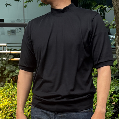 DRYWOOL MOCKNECK T S/S (半袖) CGREY