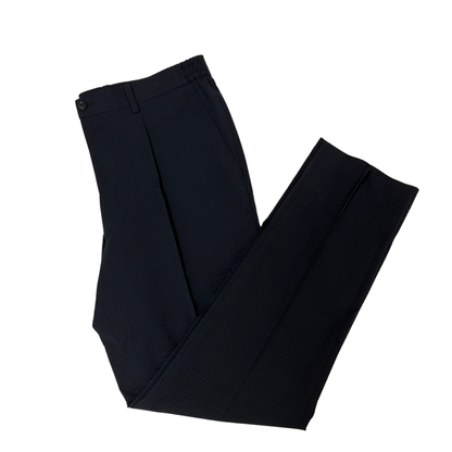 NEW BUSINESS SLACKS (SEERSUCKER WOOL / DNAVY)