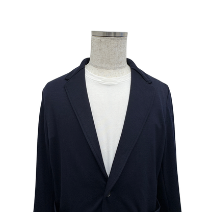 CARDI JACKET (SUPER120's WOOL) - ROYAL NAVY