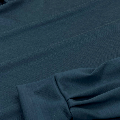 NEW DRESS T SHIRT L/S WOOL (長袖) - BLUE GREEN