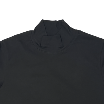 CASHMERIAN COTTON HIGHNECK T S/S (半袖) BLACK