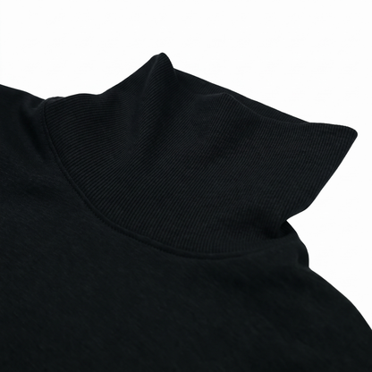 TURTLE NECK SWEATSHIRT BLACK
