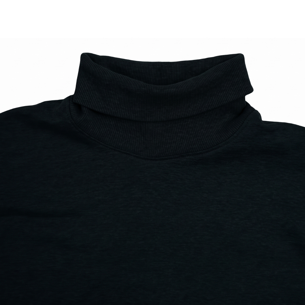 TURTLE NECK SWEATSHIRT BLACK