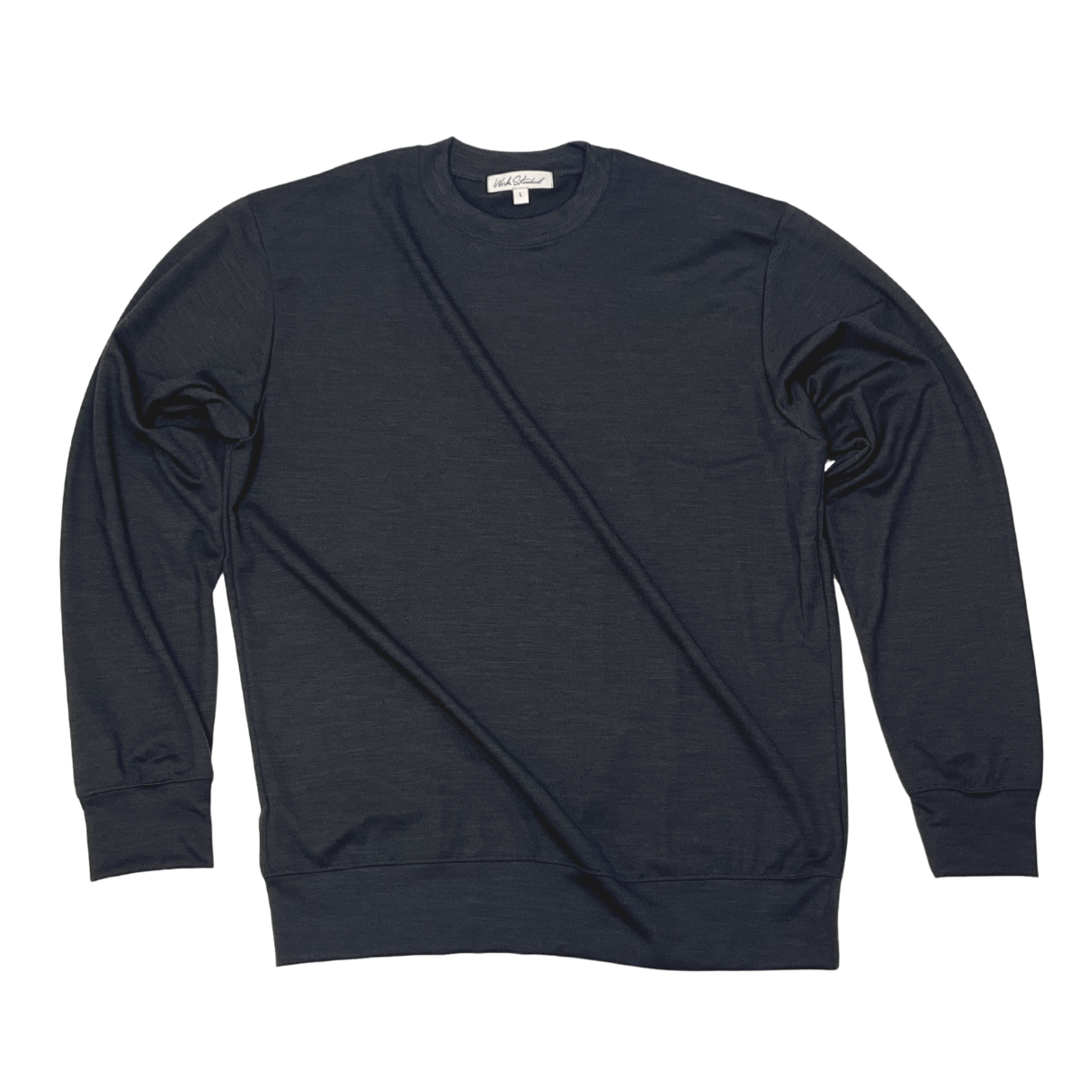 CREW NECK KNIT T CGREY