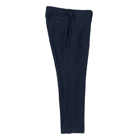 NEW BUSINESS SLACKS (EASY LINEN / NAVY)