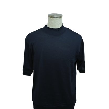DRYWOOL MOCKNECK T S/S (半袖) DNAVY