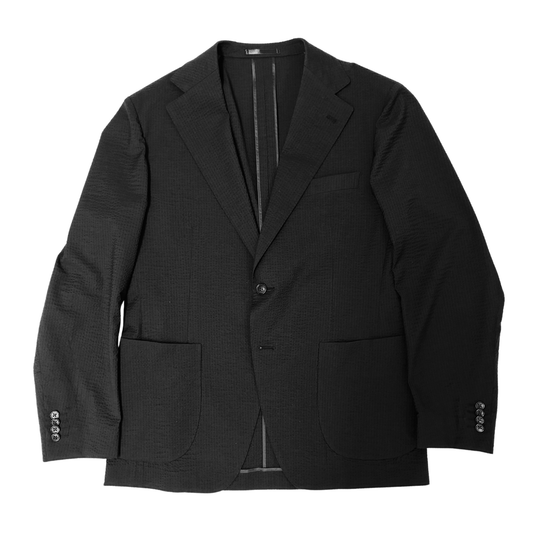 NEW BUSINESS JACKET (SEERSUCKER WOOL / BLACK)