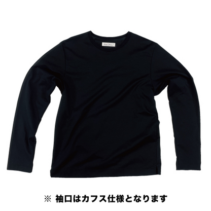 NEW DRESS T SHIRT L/S (長袖) CUFFS-BLACK