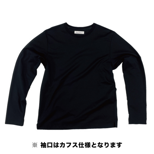 NEW DRESS T SHIRT L/S (長袖) CUFFS-BLACK