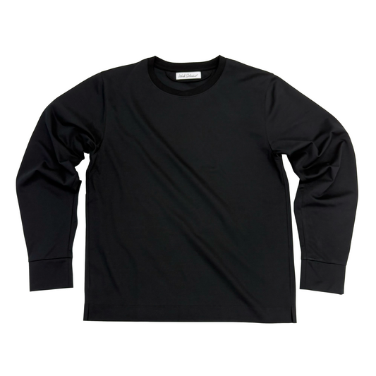 NEW DRESS T SHIRT L/S (長袖) CUFFS-BLACK