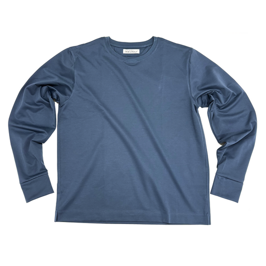 NEW DRESS T SHIRT L/S (長袖) CUFFS-SBLUE