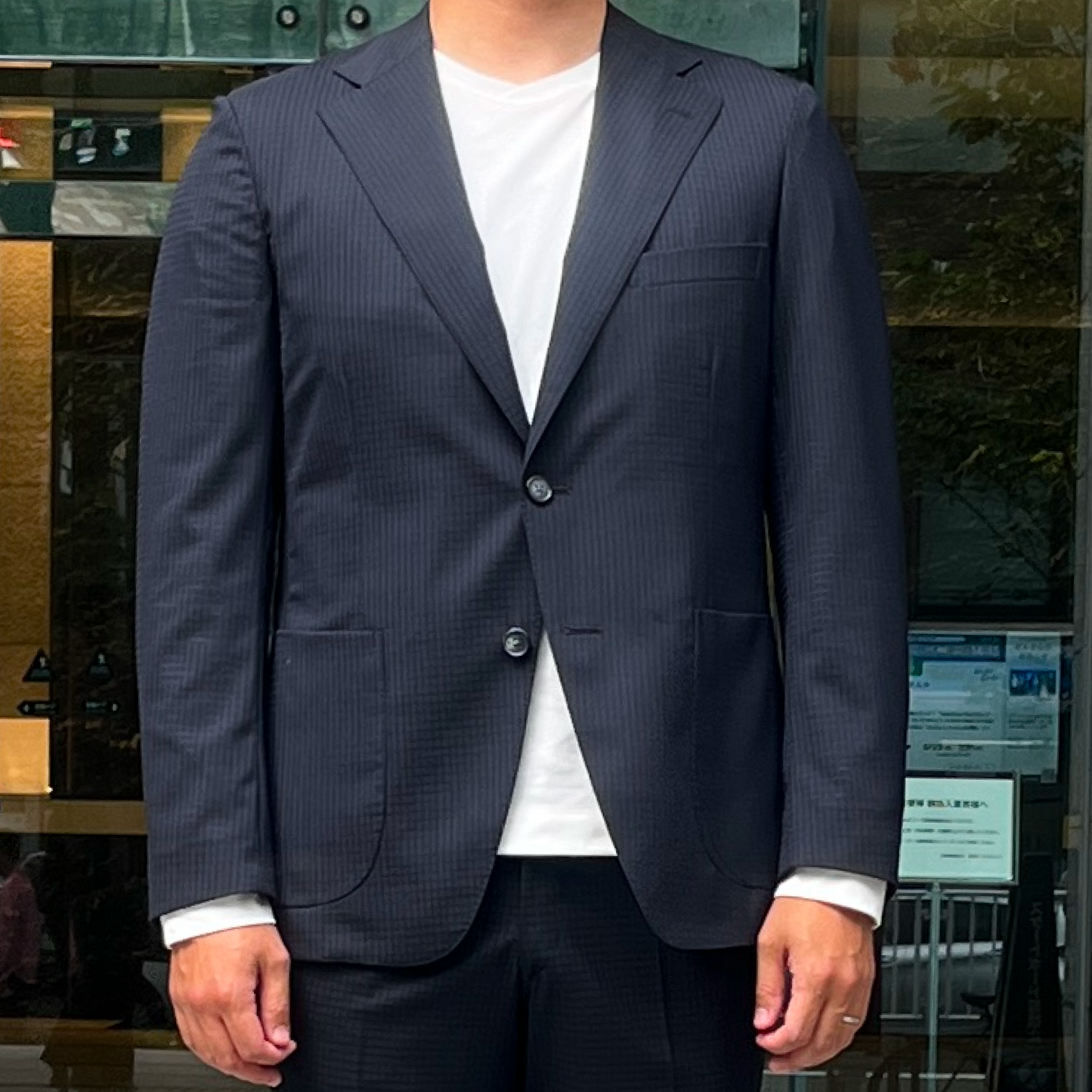 NEW BUSINESS JACKET(SUMMER WOOL) / NAVY