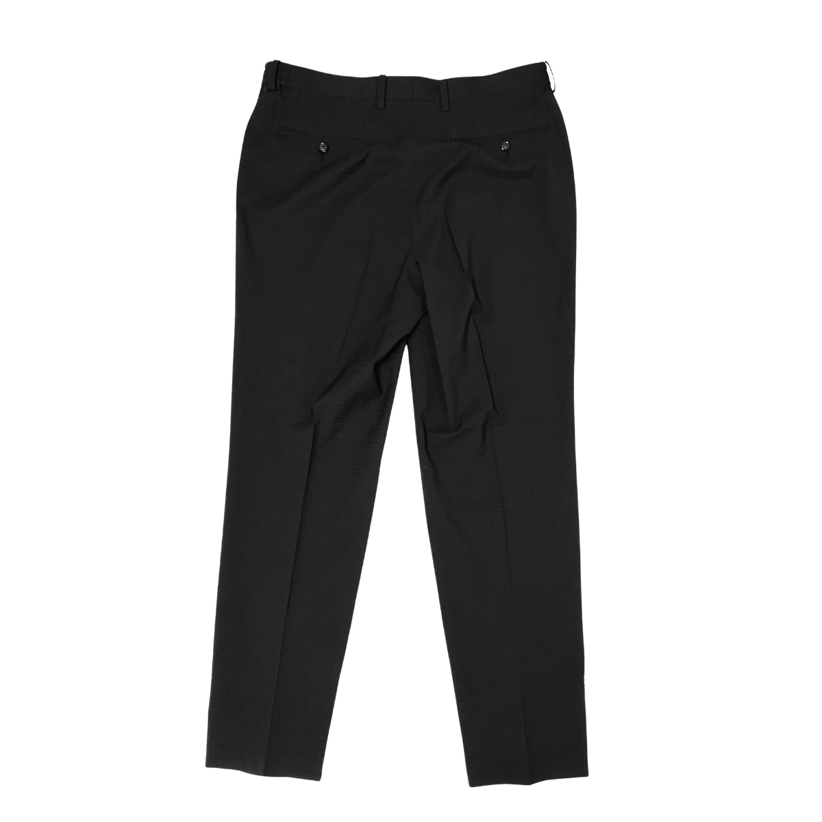 NEW BUSINESS SLACKS (SEERSUCKER WOOL / BLACK)