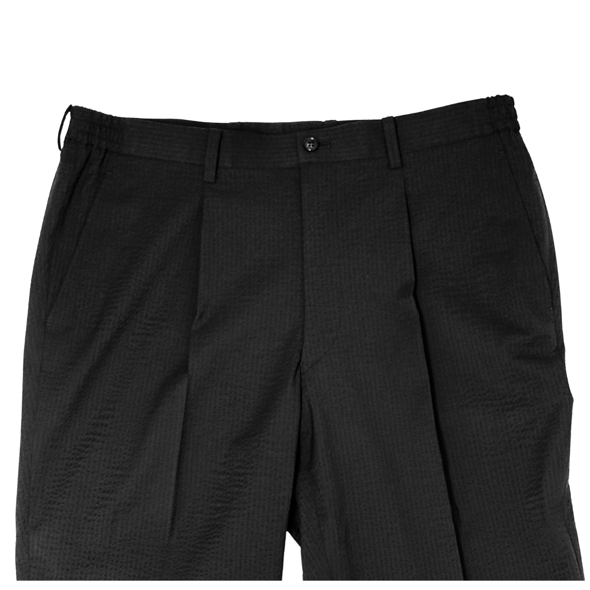 NEW BUSINESS SLACKS (SEERSUCKER WOOL / BLACK)