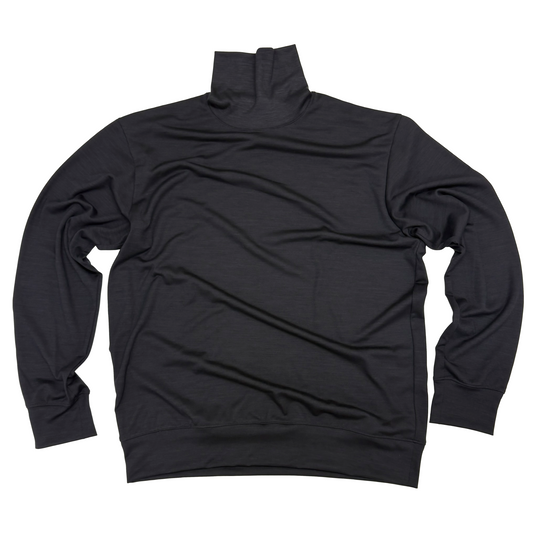 TURTLE NECK KNIT T CGREY