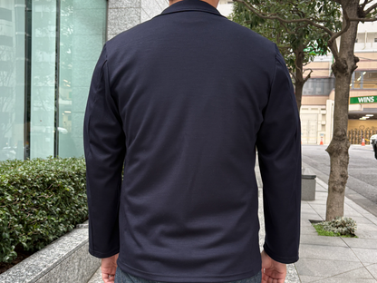 CARDI JACKET (SUPER120's WOOL) - ROYAL NAVY